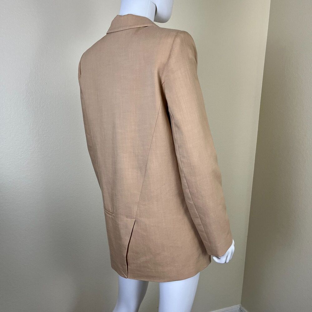 Zara Womens Size XS Beige Oversized Double Breasted Blazer NEW Minimalist Office - Picture 14 of 14